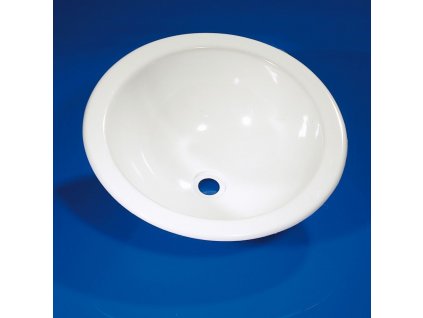 Umyvadlo kulaté, bílé www.vseprokaravan.cz
