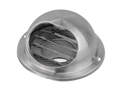 Nerezová větrací mřížka se sítem Ø50-100 mm, www.vseprokaravan.cz