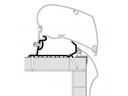 Adaptér Hobby Optima Deluxe / Premium LED, markýzy řady 6 a 9 , www.vseprokaravan.cz