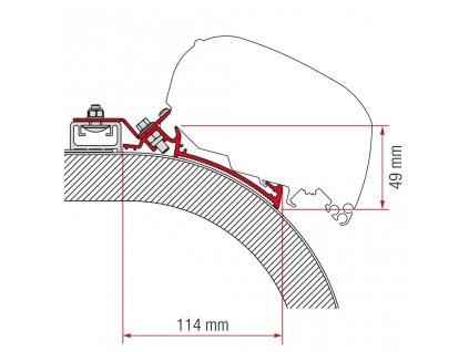 Adapter Rapido Distinction pro F65, F80 , www.vseprokaravan.cz