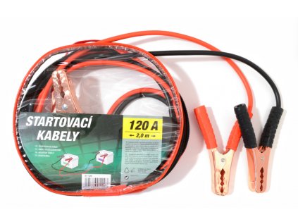 Startovací kabely 120A 2,0m zipper bag  www.vseprokaravan.cz