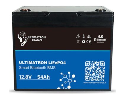 ULTIMATRON Lithiová baterie LiFePO4 Smart BMS 12,8V/54Ah www.vseprokaravan.cz