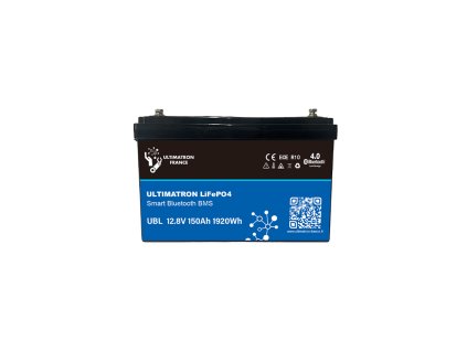 ULTIMATRON Lithiová baterie LiFePO4 Smart BMS 12,8V / 150Ah +L, www.vseprokaravan.czUltimatron Batterie Lithium 12.8V 150Ah LiFePO4 Smart BMS Bluetooth UBL 12 150 PRO 1