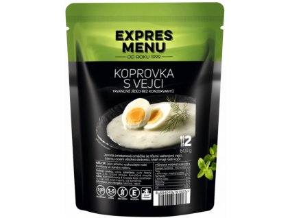 Koprovka s vejci (2 porce 600g)  www.vseprokaravan.cz