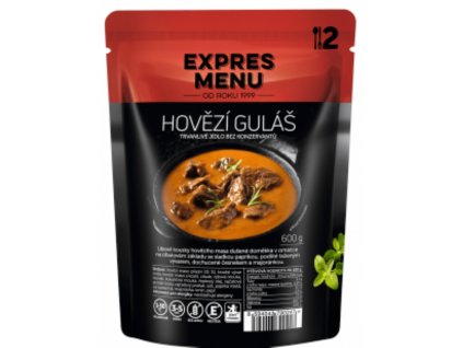 Hovězí guláš (2 porce 600g)  www.vseprokaravan.cz