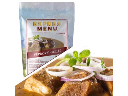 Vepřový guláš - (1 porce 300g) www.vseprokaravan.cz