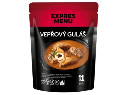 Vepřový guláš - (1 porce 300g), www.vseprokaravan.cz