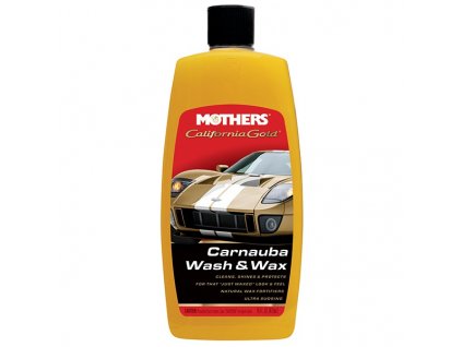 Luxusní hustý autošampon s karnaubským voskem, Mothers California Gold Carnauba Wash & Wax, 473 ml www.vseprokaravan.cz