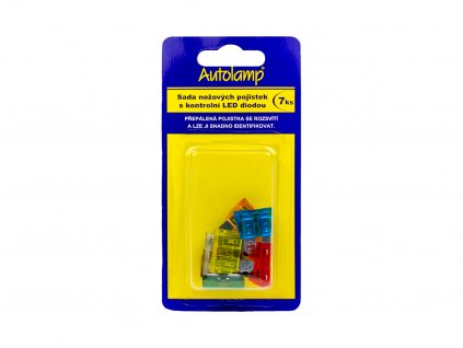 Sada pojistek plochých s LED diodou, www.vseprokaravan.cz