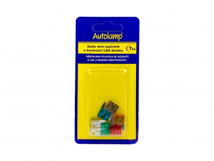 Sada pojistek MINI s LED diodou, www.vseprokaravan.cz