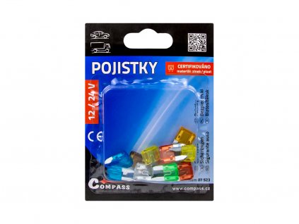 Pojistky nožové MINI 10 ks, www.vseprokaravan.cz