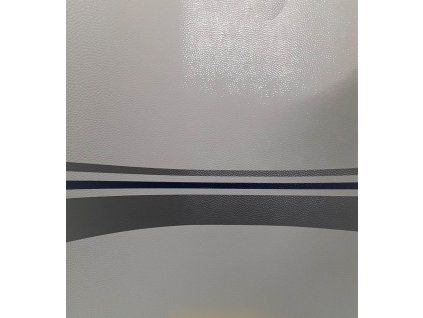 Lakovaný hliníkový plech na plášť obytných přívěsů - s šedými pruhy, www.vseprokaravan.cz