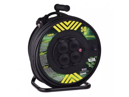 Venkovní prodlužovací kabel na bubnu 50 m, 2,5 mm², www.vseprokaravan.cz