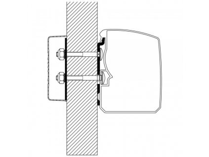 Adaptér pro rovnou stěnu, www.vseprokaravan.cz