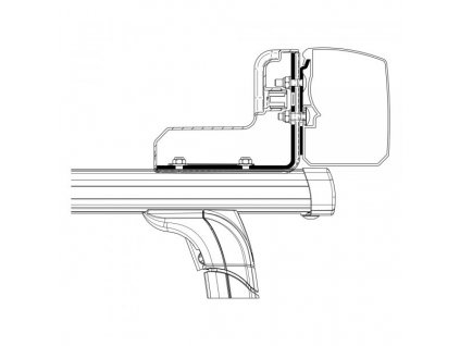 Adaptér, střešní nosič, www.vseprokaravan.cz