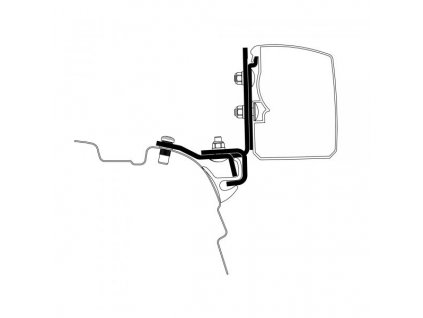 Adaptér VW T5 / T6 Minivan Brandrup Rail, www.vseprokaravan.cz