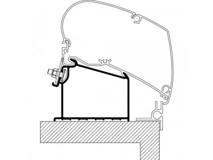 Střešní adaptér Adria, Thule, www.vseprokaravan.cz