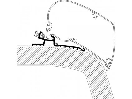 Adaptér Hymer SX, Thule, www.vseprokaravan.cz