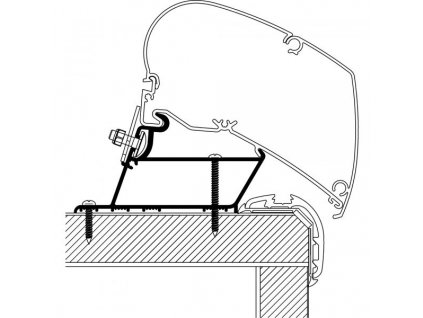 Střešní adaptér Carthago Malibu, Thule, www.vseprokaravan.cz