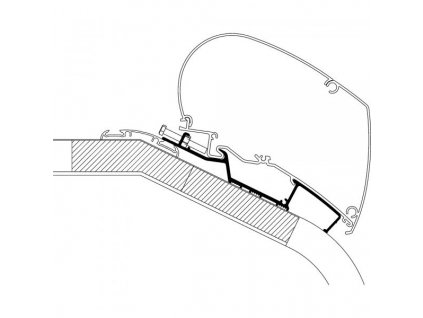 Střešní adaptér LMC Liberty TI/ TEC, Thule, www.vseprokaravan.cz
