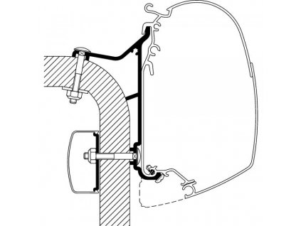 Adaptér Hymer B2, Thule, www.vseprokaravan.cz