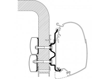 Adaptér Hymer Exsis/Hymer Camp, Thule, www.vseprokaravan.cz