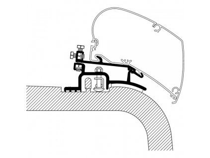 Adaptér Fiat Ducato, Thule, www.vseprokaravan.cz