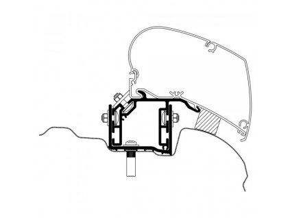 Adaptér VW Crafter / MAN TGE, Thule, www.vseprokaravan.cz