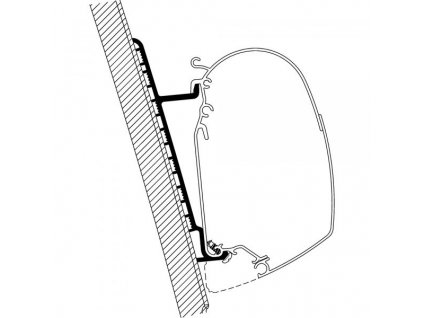 Adaptér H3 High Roof Fiat Ducato, Thule, www.vseprokaravan.cz