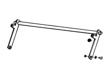 Propojovací tyč s držákem rámu Thule Single Step manuální 47 www.vseprokaravan.cz