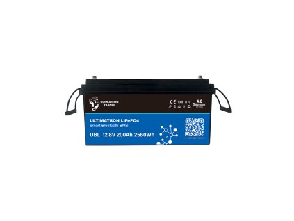 Ultimatron lithiová baterie LifePO4 Smart 12.8V / 200 Ah, www.vseprokaravan.cz