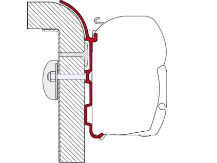 Adaptér Bürstner pro F45 Fiamma www.vseprokaravan.cz