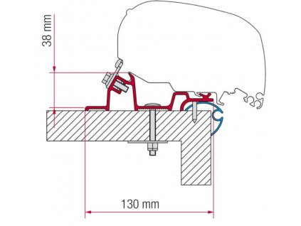 Adapter Caravan Standard pro Fiamma F65 www.vseprokaravan.cz