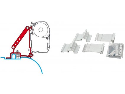 Sada adaptérů Fiat, Peugeot, Citroën 2006 (vysoká střecha) pro F45 L, F45 S, ZIP www.vseprokaravan.cz