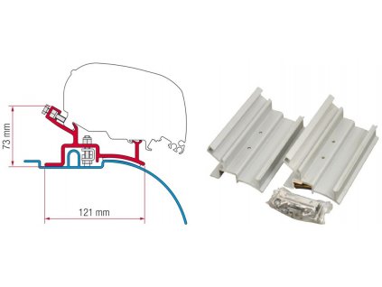 Adaptér Fiat Ducato 230/244 pro Fiamma F65, F65 S, F80 S www.vseprokaravan.cz