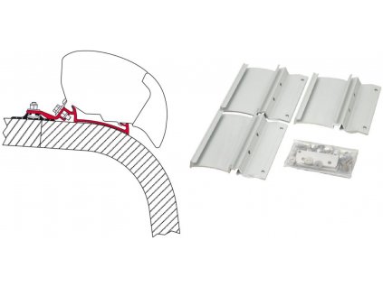 Sada adaptérů pro Giottiline Genetics, Giottiline Graal a Fendt pro Fiamma F65, F80 S www.vseprokaravan.cz