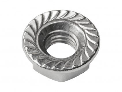 Ozubená matice DIN 6923 INOX, www.vseprokaravan.cz