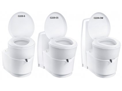 Kazetové chemické WC Thetford C223-S, C223-CS, C224-CW www.vseprokaravan.cz