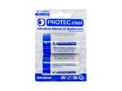 Baterie velký mono alkalická LR20 blistr 2ks, PROTEC.CLASS, www.vseprokaravan.cz