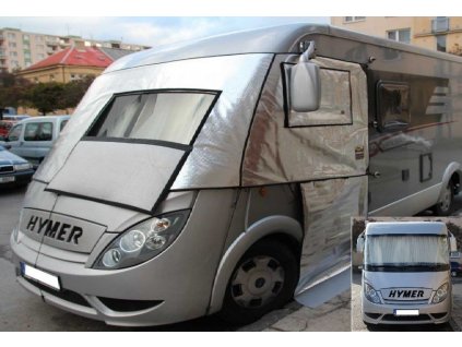 Hymer Exis 572 r.v. 2008 - půlkabát na skla + krytí dveří řidiče www.vseprokaravan.cz