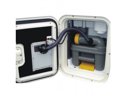 Odvětrání toalety SOG - větrání servisními dvířky, www.vseprokaravan.cz