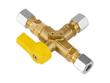 Manuální plynový T-ventil, GOK, www.vseprokaravan.cz