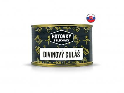 Zvěřinový guláš v plechovce, www.vseprokaravan.cz