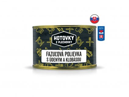 Fazolová polévka s uzeným a klobásou, www.vseprokaravan.cz