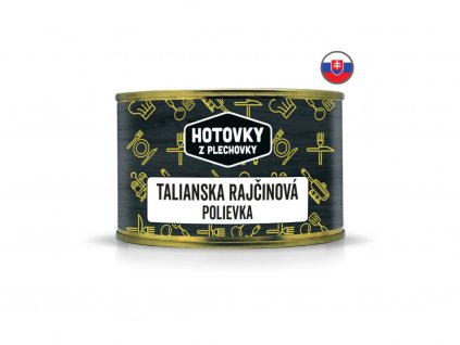 Italská rajčatová polévka v plechovce, www.vseprokaravan.cz