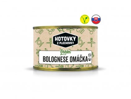 Vegan bolognese omáčka v plechovce, www.vseprokaravan.cz