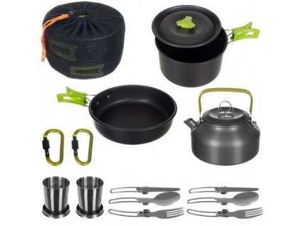 Kempingová sada nádobí pro dva ISO, www.vseprokaravan.cz