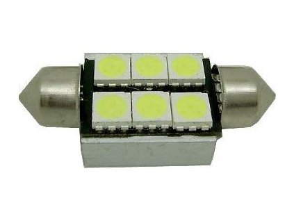 LED žárovka SV8,5-8 sufit, 12V/2W bílá,CANBUS, délka 36mm, www.vseprokaravan.cz