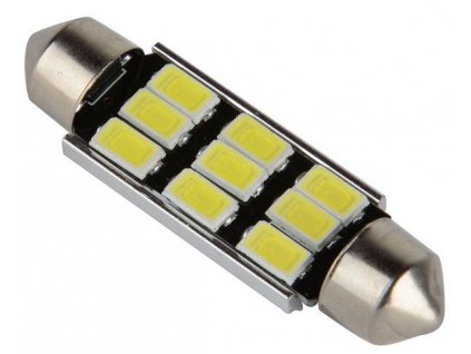 LED žárovka SV8,5-8 sufit, 12V/3W, 9xLED5730, bílá, CANBUS, délka 39mm, www.vseprokaravan.cz