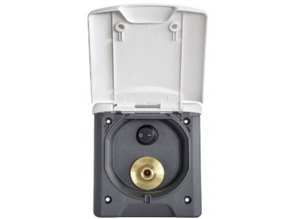 Venkovní vodovodní přípojka FAVO se spojkou, barva bílá www.vseprokaravan.cz